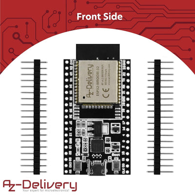 AZDelivery 5er Set ESP32 Dev Kit C V4 NodeMCU WLAN/WiFi Development Board unverlötet kompatibel mit