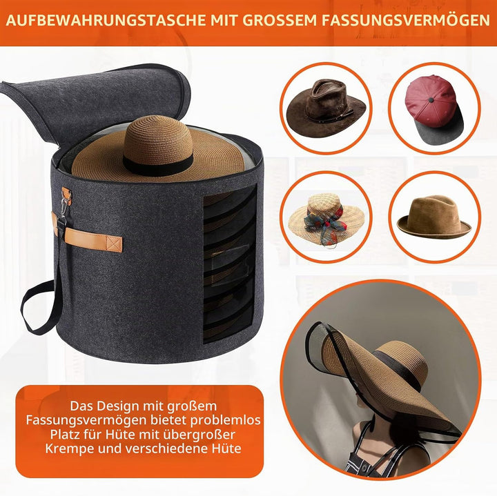 Ohiyoo Grosser Hutschachtel Rund mit Deckel 19&