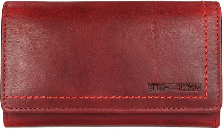 Hochwertige Vintage Leder Damen Geldbörse Portemonnaie langes Portmonee Geldbeutel aus weichem Leder