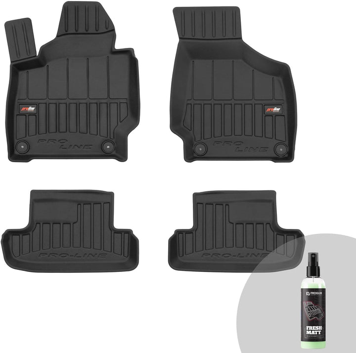 FROGUM ProLine 3D Gummimatten Exklusiven Auto Fussmatten Autofussmatten für Audi TT 8J 2006-2014 | D
