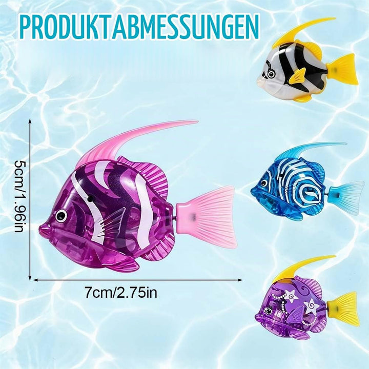 4 Stück Elektronischer Haustier Fisch, Schwimmende Fische Spielzeug, Elektrische Fische Katze Spielz