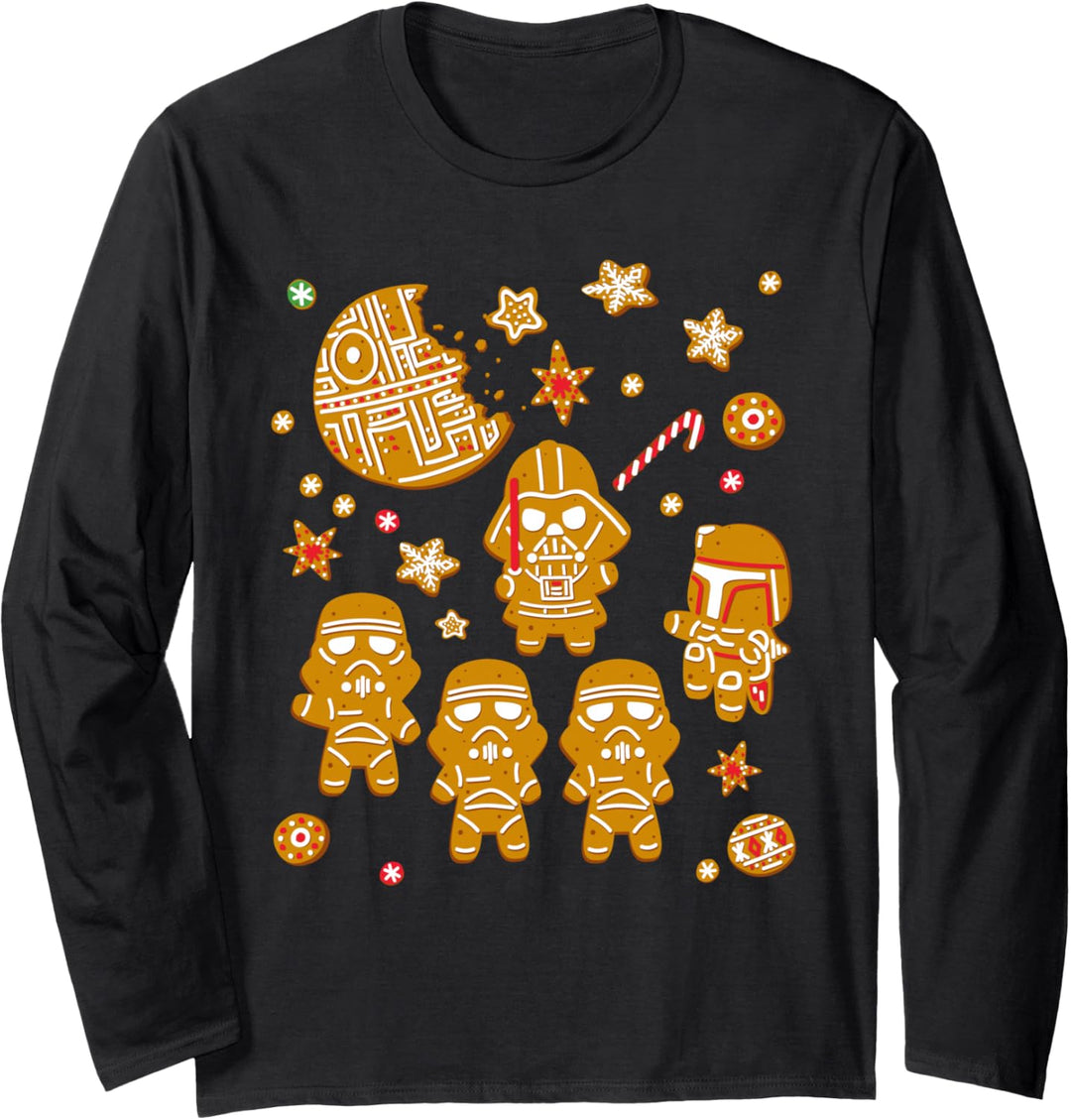 Star Wars Gingerbread Cookies Galactic Empire Holiday Langarmshirt