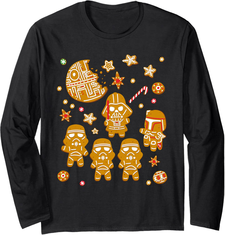 Star Wars Gingerbread Cookies Galactic Empire Holiday Langarmshirt
