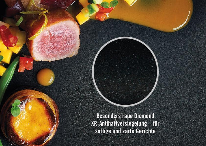 Woll Diamond Logic XR Crêpespfanne - Induktiv -, Ø 26 cm, mit abnehmbarem Stiel - Geeignet für alle