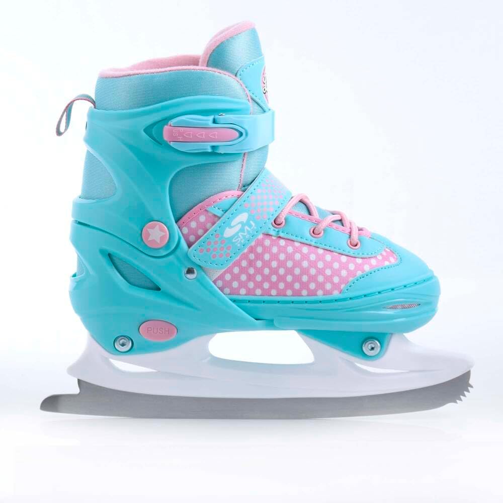 SMJ Lily Kinder Mädchen Set 2in1 Inliner/Schlittschuhe VERSTELLBAR | ABEC-7 Rollschuhe | Inlineskate