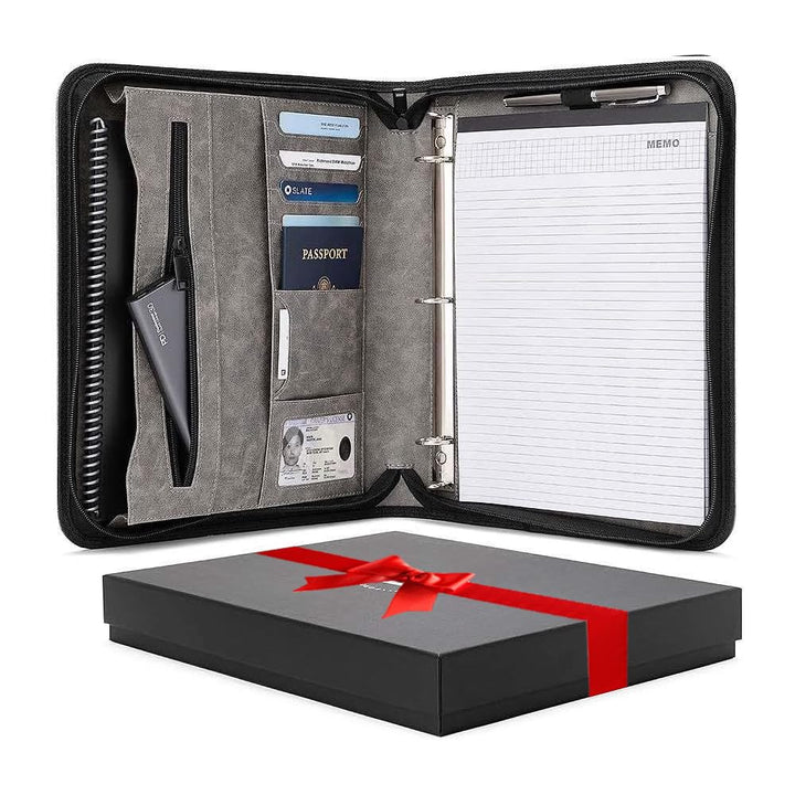 Forevermore Portfolios Padfolio Binder – Professionelles Reise-Organizer-Etui aus Kunstleder für Tab
