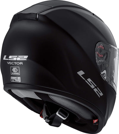 LS2 Integralhelm FF397 Vector Vantage schwarz matt rot Sonnenblende XXL, XXL