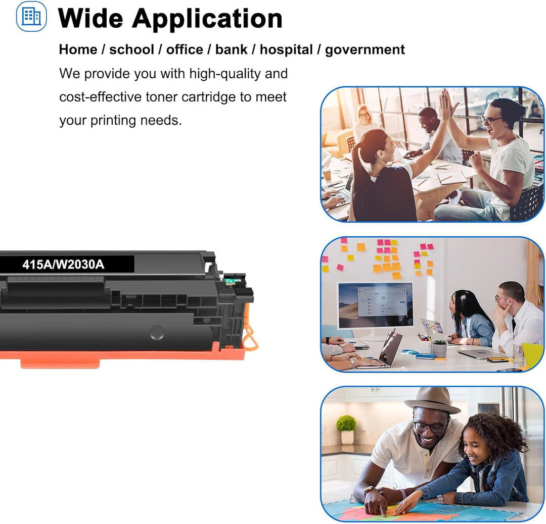 415A M479fdw Toner Mit Chip: Kompatibel für HP 415A 415X Multipack Color LaserJet Pro MFP M479dw M47