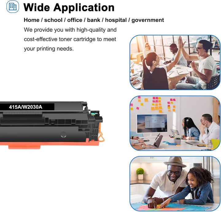 415A M479fdw Toner Mit Chip: Kompatibel für HP 415A 415X Multipack Color LaserJet Pro MFP M479dw M47