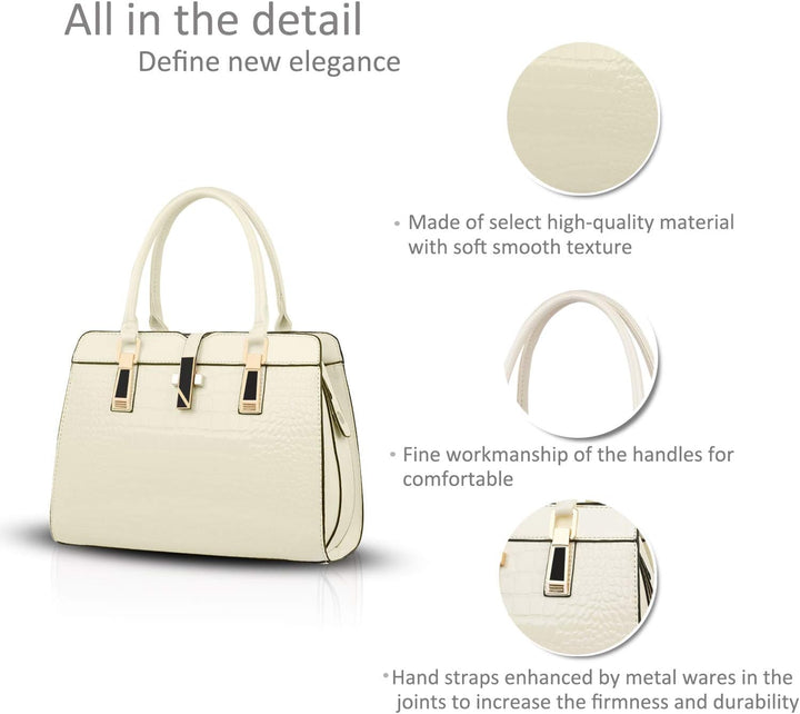 Nicole&Doris Damen Handtaschen Neue Umhängetasche Lackleder Shell Schultertasche Henkeltaschen Tasch