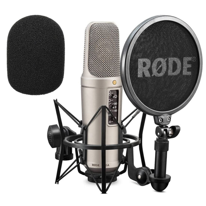 Rode NT2-A Set Grossmembran-Kondensatormikrofon für das Studio + keepdrum WS02 Schaumstoff Windschut
