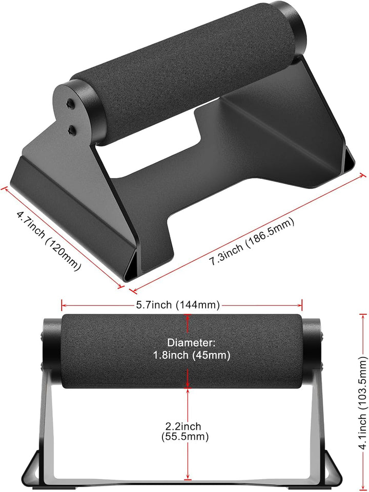 Kipika Liegestützstangen, Liegestütz-Ständer, ergonomische Holzgriffe, rutschfeste Gummiunterlage, P
