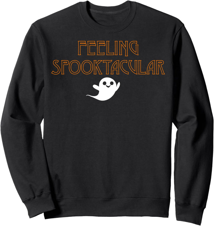 Trendy Halloween Feeling Spooktacular Ghost Sweatshirt
