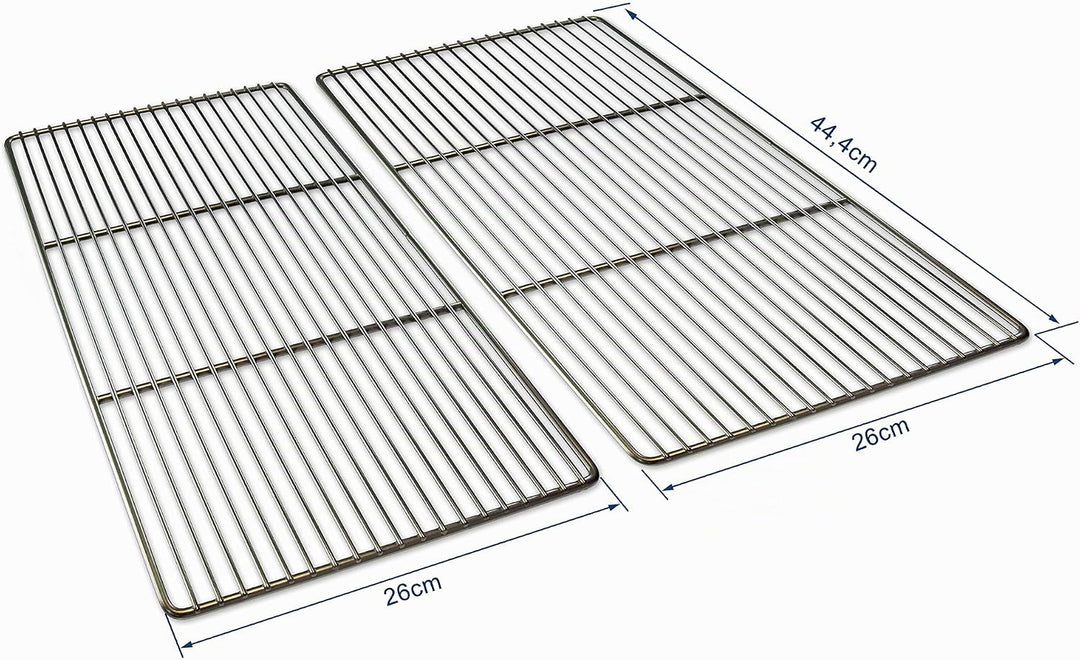 Grillrostprofi 44,4 x 26cm Grillrost Edelstahl/Edelstahl für Weber Spirit I &amp; II E210, E220, S210, S