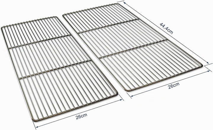 Grillrostprofi 44,4 x 26cm Grillrost Edelstahl/Edelstahl für Weber Spirit I &amp; II E210, E220, S210, S