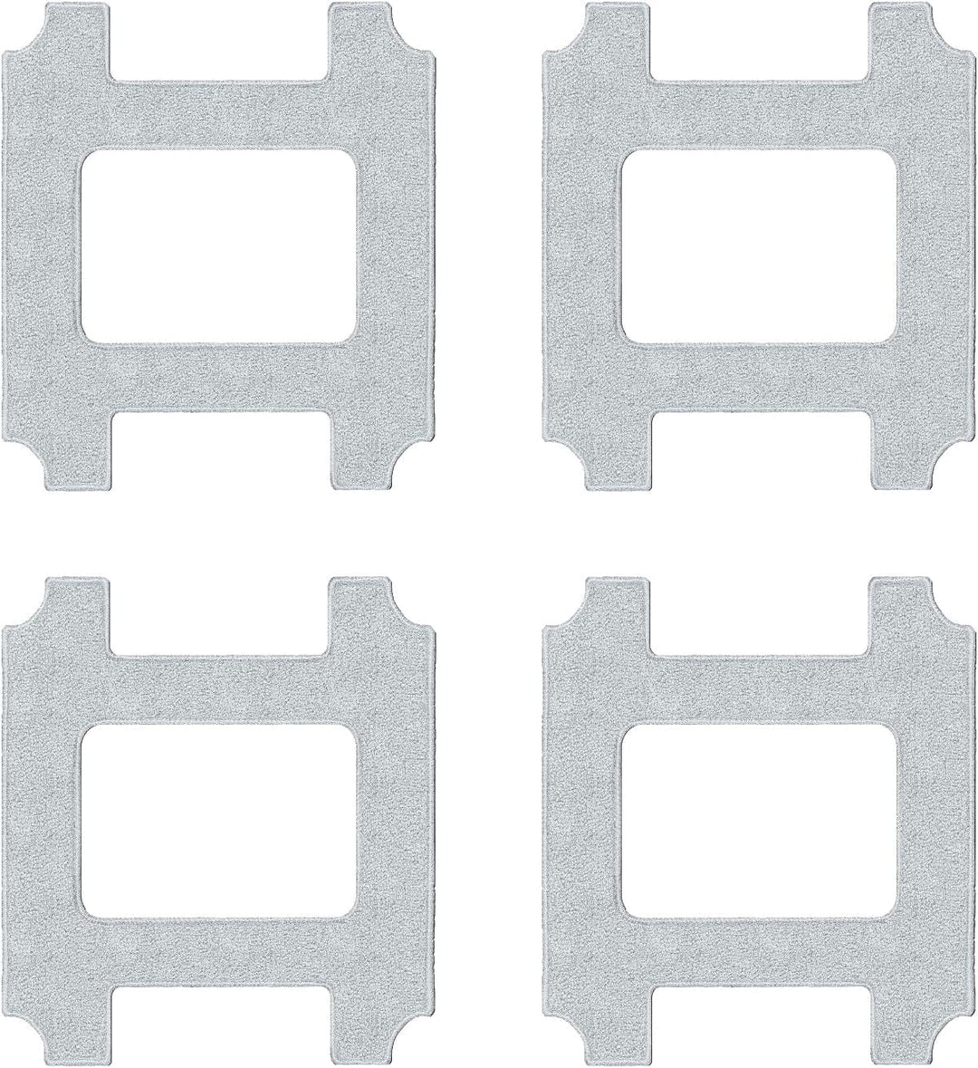 Lubluelu Mikrofaser Reinigungspads 24×24 cm 4er Set für CH00 CH01 CHYW201 CHYW200 Fensterputzroboter