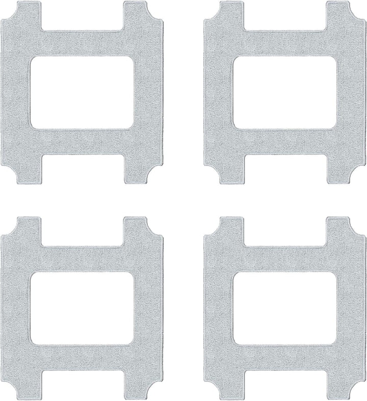 Lubluelu Mikrofaser Reinigungspads 24×24 cm 4er Set für CH00 CH01 CHYW201 CHYW200 Fensterputzroboter