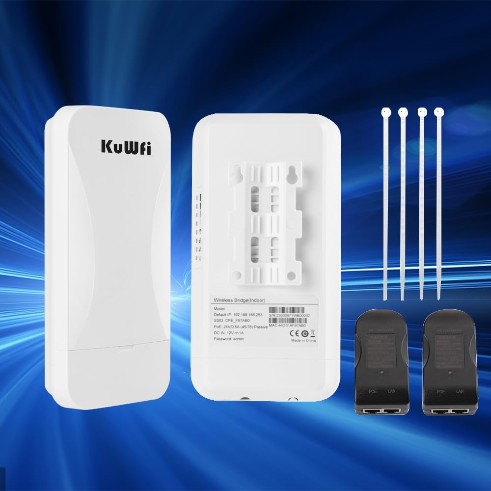 WLAN Bridge Point to Point Outdoor, 2.4 GHz 1 KM Long Range Point to Point Wireless Bridge, WiFi Bri