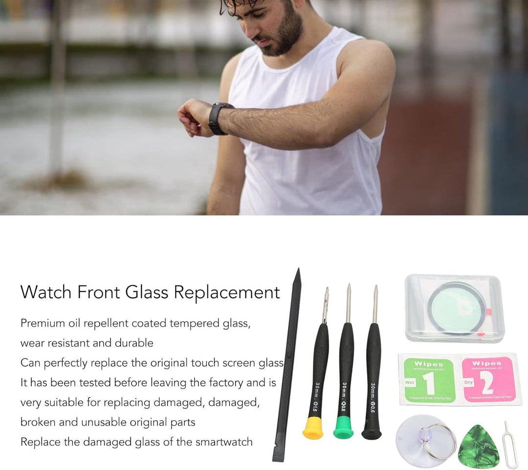 für Samsung Galaxy Watch 4 Glas-Ersatz-Set, Langlebiges Uhren-Display-Reparatur-Set für 44 cm R870 R