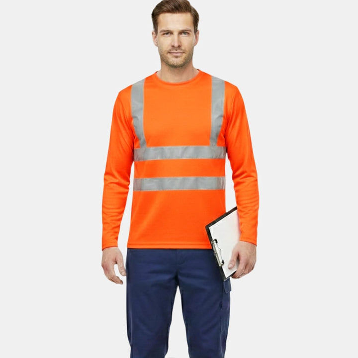 HYCOPROT Warnschutz T-Shirt Warnweste Reflektierend Warnweste Atmungsaktiv Leicht Kurzarmshirt Kurza