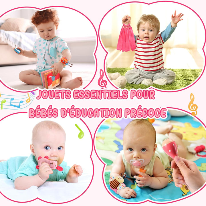 Toyzey Musical Raupe Baby Geschenk 0-6 Monate Mädchen BabySpielzeug 3 6 12 Monate Spielzeug ab 0 3 6