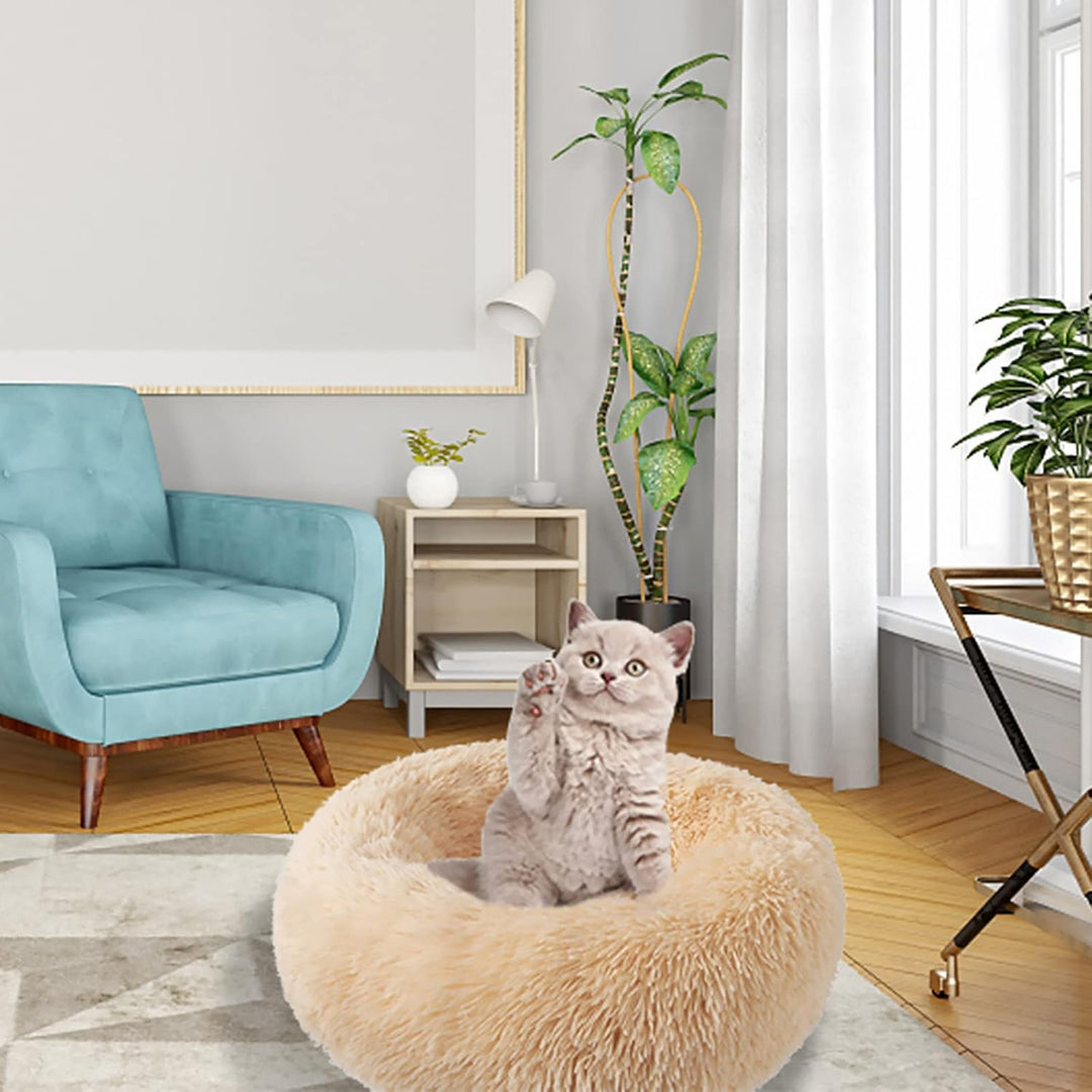Nisrada Katzenbetten für Indoor-Katzen, 50cm, Hundebett für kleine Melium-grosse Hunde, waschbares,
