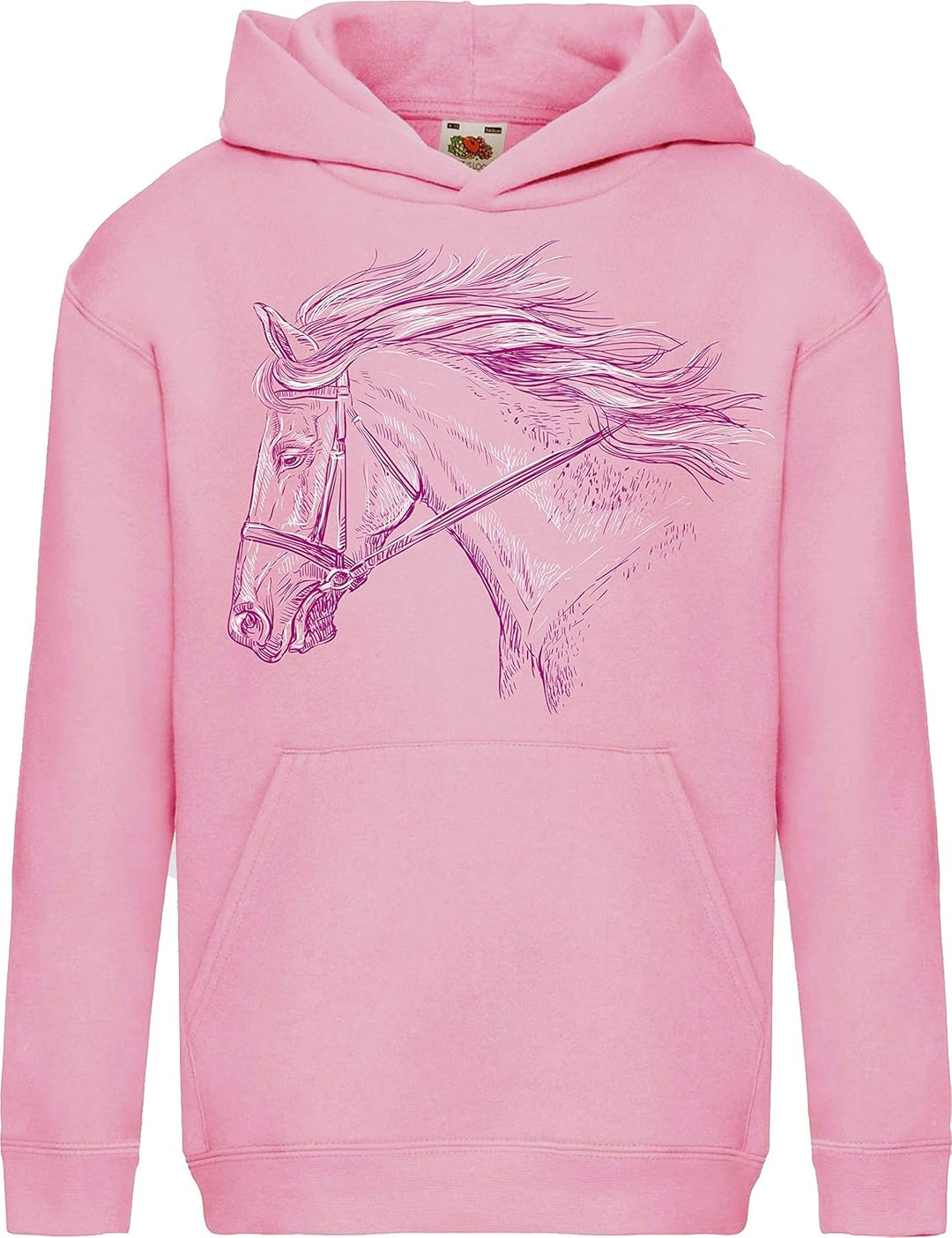 Baddery Pferde Pullover Mädchen - My Horse - Kinder Hoodie Pferd Geschenk - Reitsport Bekleidung