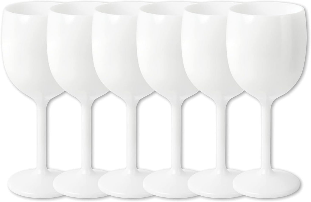 Schramm® Mehrweg Weingläser in weiss wählbar 6, 12, 24 oder 48 Stück Champagner Glas Sektflöten Sekt