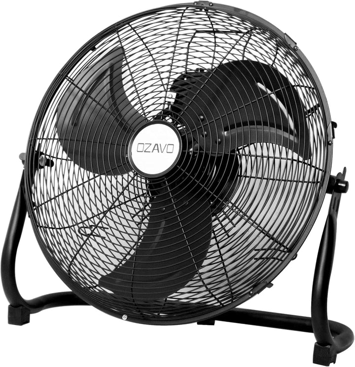 OZAVO Standventilator, Windmaschine ⌀35/45/50 cm mit 3 Laufgeschwindigkeiten, Bodenventilator Power,