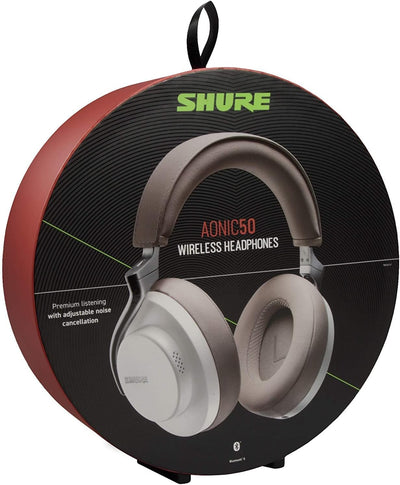 Shure AONIC 50 drahtlose Geräusch -Stornierungskopfhörer, Bluetooth 5 Wireless, Ohr -Ohr -Anpassung,