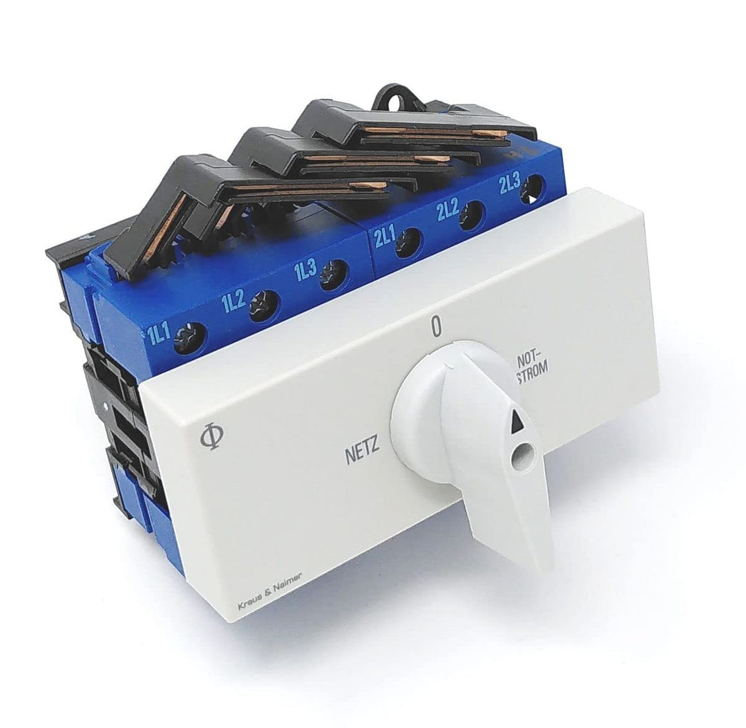 Kraus & Naimer KA40B T903 VE2 +F437 Umschalter 3-polig 40A mit Stellung Netz 0 Notstrom Schnappbefes