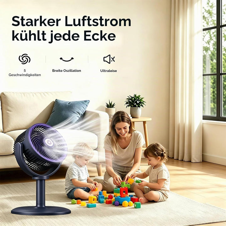 Standventilator flexibel als Boden, oder Tischventilator nutzbar