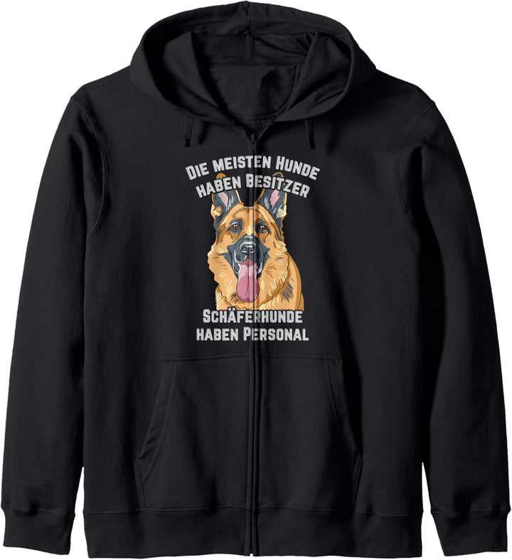 Die meisten Hunde haben Besitzer Schäferhunde haben Personal Kapuzenjacke