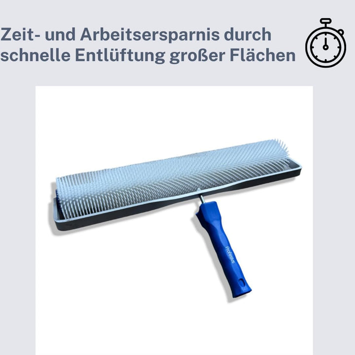 50cm Stachelwalze Entlüftungsroller Nivellierwalze Igelwalze Nagelroller + Bügel (11mm Stachellänge)