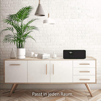 sky vision DAB 70 – Stereo DAB+ Internet-Radio (FM UKW, WLAN-fähig, mit AUX-Anschluss plus Kabel, Di