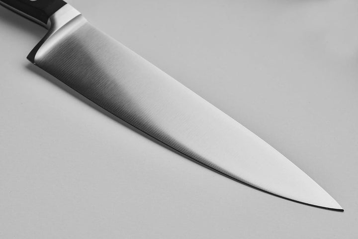 HEISO Kochmesser - handgeschmiedet in Solingen - rostfreie 21cm Klinge - Chefmesser mit extremer Sch