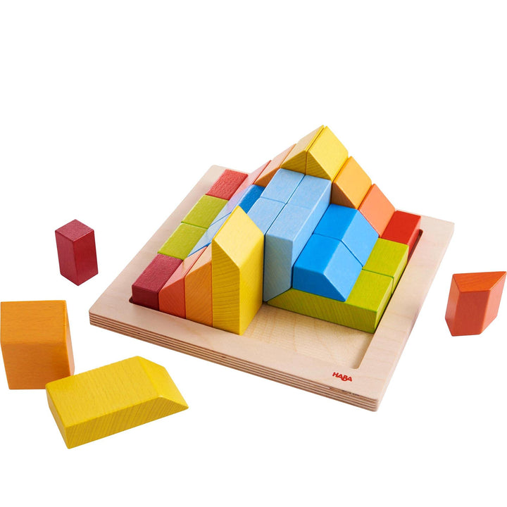 HABA 304854 - 3D-Legespiel Creative Stones, kreatives Legen, Bauen und Spielen mit bunten Regenbogen
