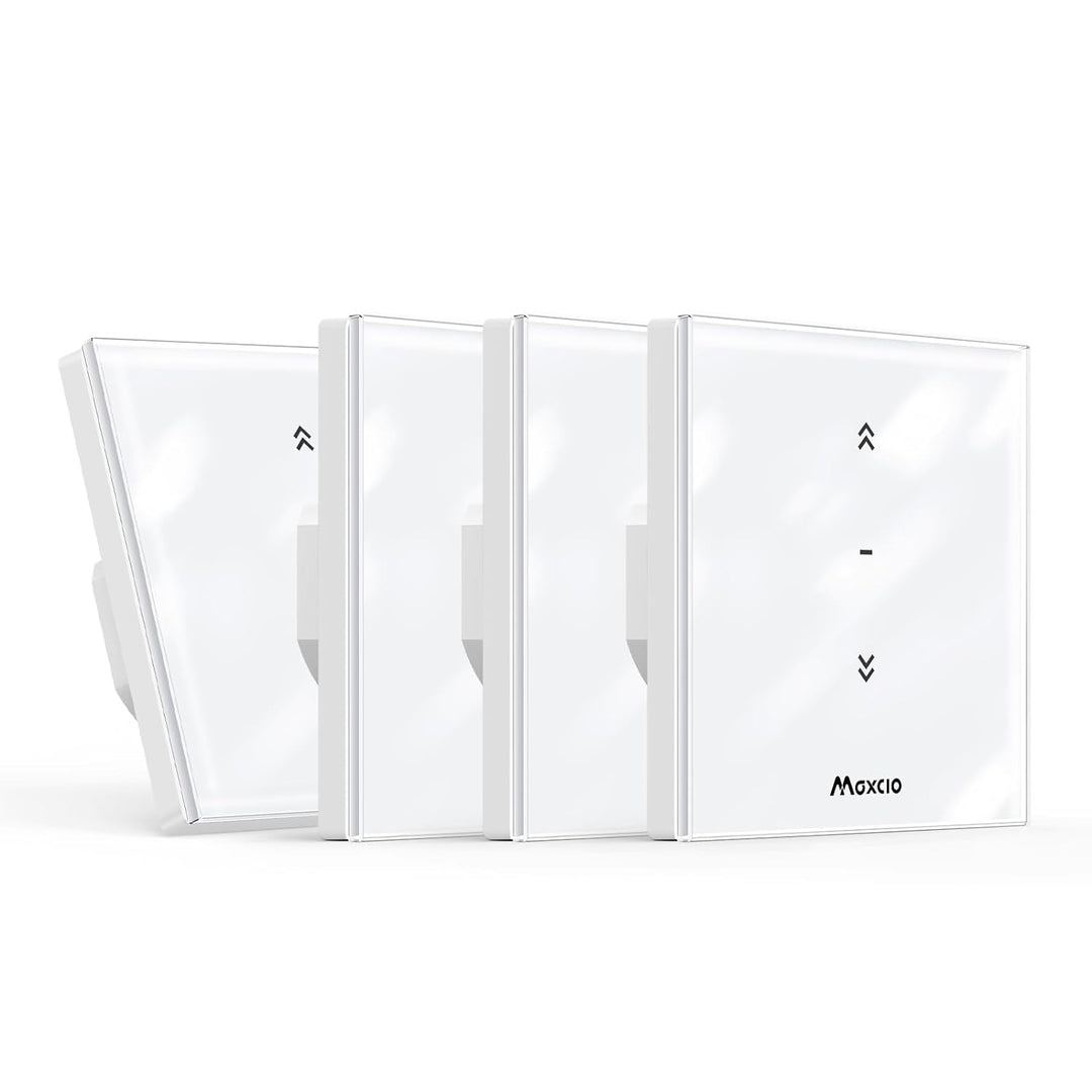 Maxcio Wlan Rolladenschalter mit Prozentfunktion, 80 x 80mm Smart Rolladensteuerung, Kompatibel mit