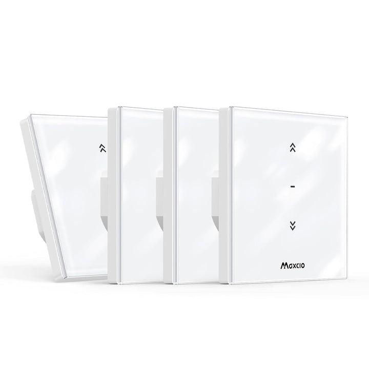 Maxcio Wlan Rolladenschalter mit Prozentfunktion, 80 x 80mm Smart Rolladensteuerung, Kompatibel mit