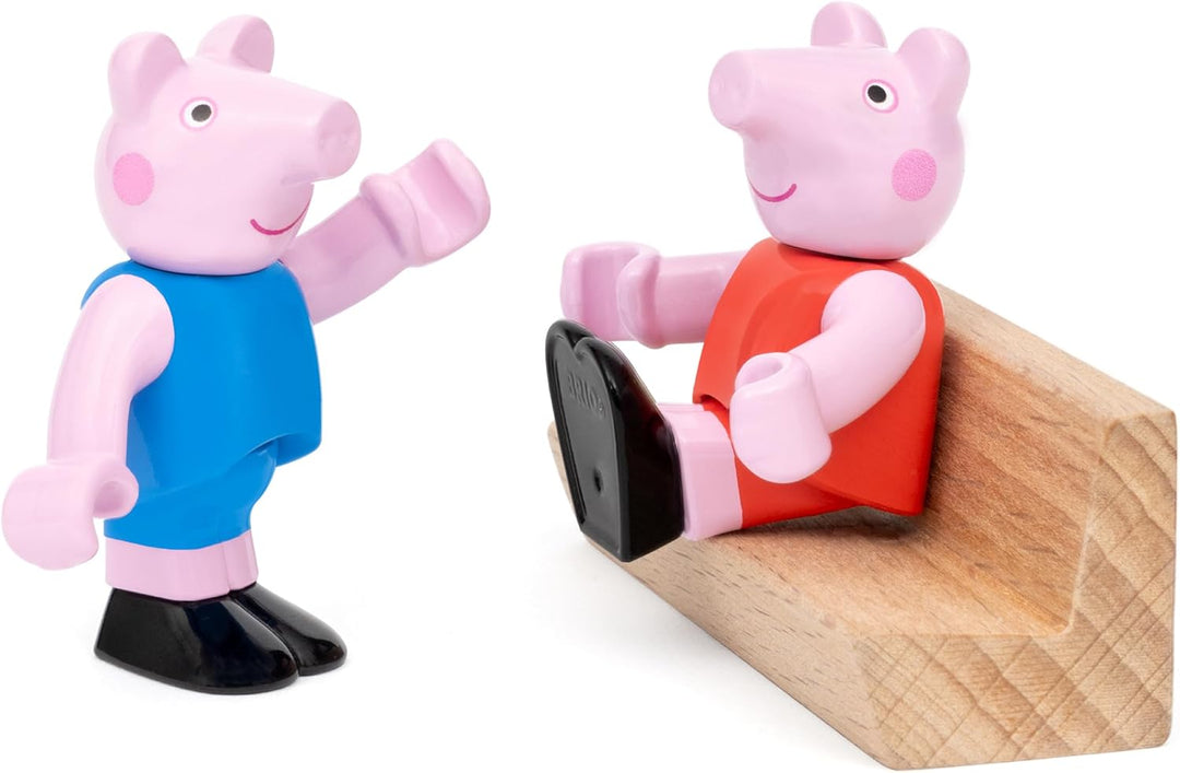 BRIO - Peppa Wutz Eisenbahn-Set - Spielzeug Eisenbahn für Kinder mit Spielfiguren und weiterem Zubeh