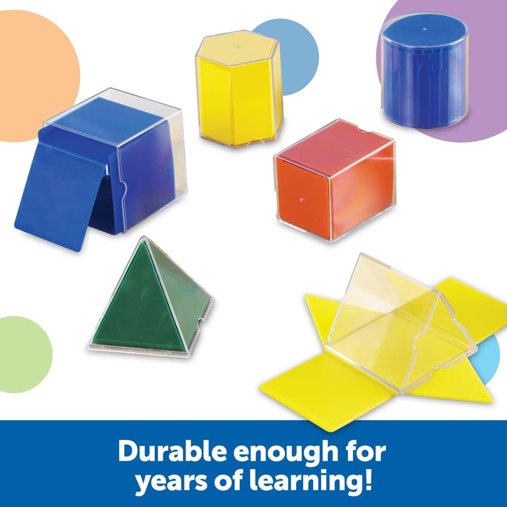 Learning Resources Original Faltbare geometrische Formen (16 Stück), geometrische körper montessori