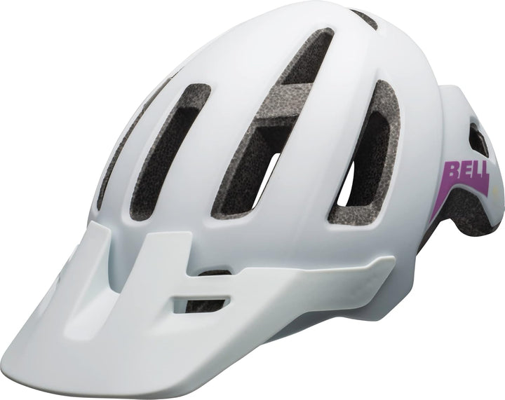 Bell Unisex Jugend Nomad Jr Fahrradhelme, Matte White/Purple 21, Einheitsgrösse