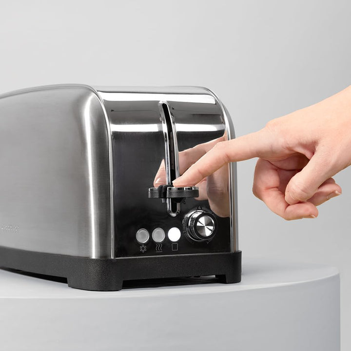 Cecotec Vertikaler Toaster Toastin' time 1500 Inox, 1500W, Doppelter langer und breiter Schlitz 3,8