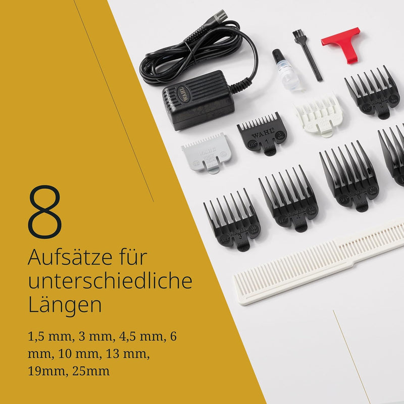 Wahl Cordless Magic Clip - Haarschneidemaschine für Blending, Rot, Cordless