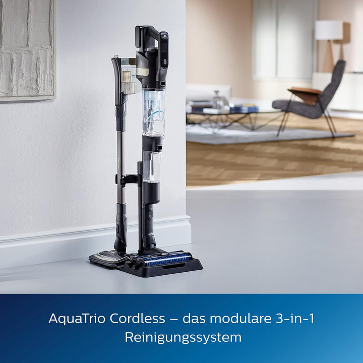 Philips AquaTrio Cordless 9000 Series 3-in-1 Nass-Trocken-Sauger – Kabellos Akku Staubsauger - XW938