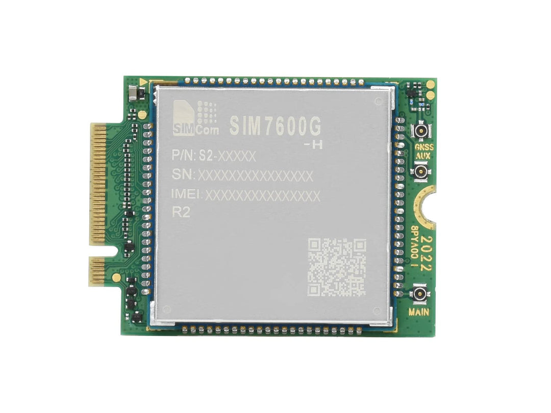 Waveshare SIM7600G-H-M.2 SIMCom Original 4G LTE Cat-4 Module Global Coverage with GNSS Support M.2 B