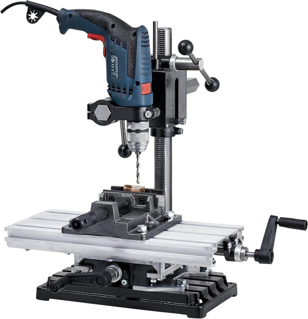 WABECO 2-Achsen Koordinatentisch K400 400 x 180 mm mit Maschinenschraubstock Kreuztisch Bohrtisch fü