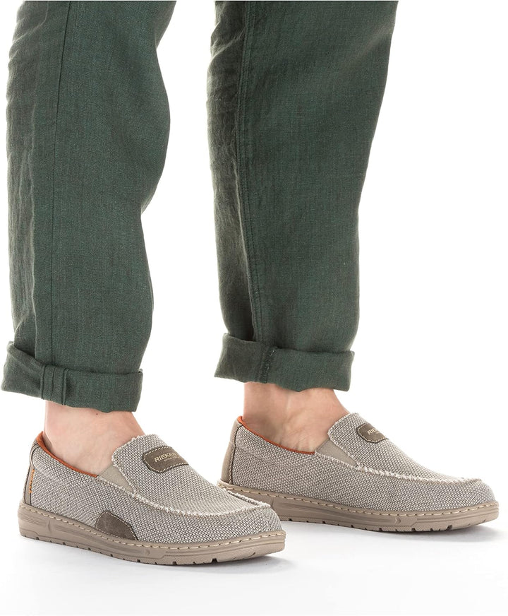 Rieker Herren 08651Slipper 41 EU Beige, 41 EU Beige