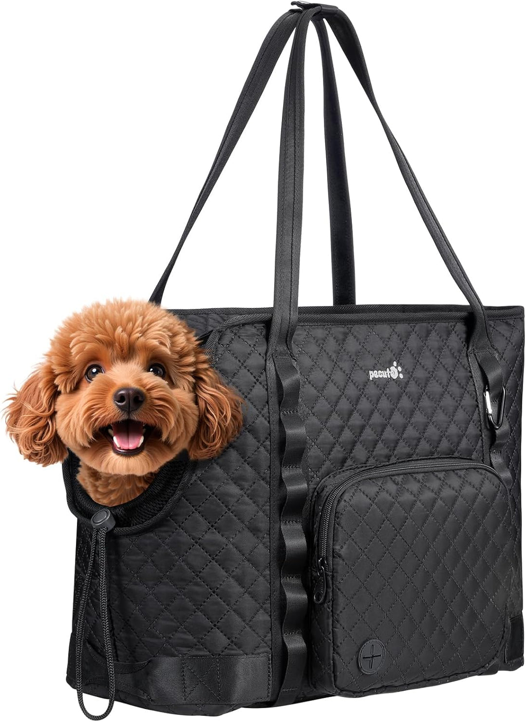 pecute Hundetasche für Kleine Hunde 6kg, Tragetasche Hund Hundetragetasche Leichte, Faltbare Hundetr