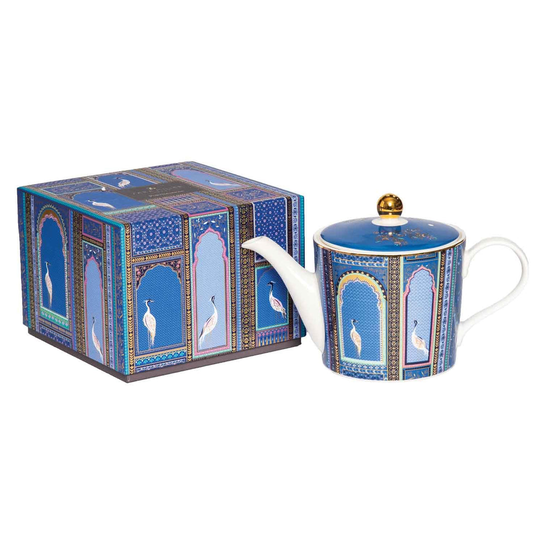 Sara Miller Portmeirion India SMII78923-XG Teekanne, Gitterfenster
